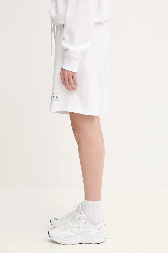 Sporty & Rich pantaloncini in cotone Ny 94 Gym SH039622034WH57 bianco SS25