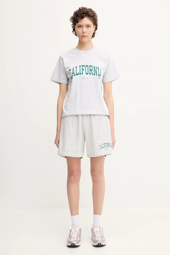 Sporty & Rich pantaloncini California Gym grigio SH039622501GY03