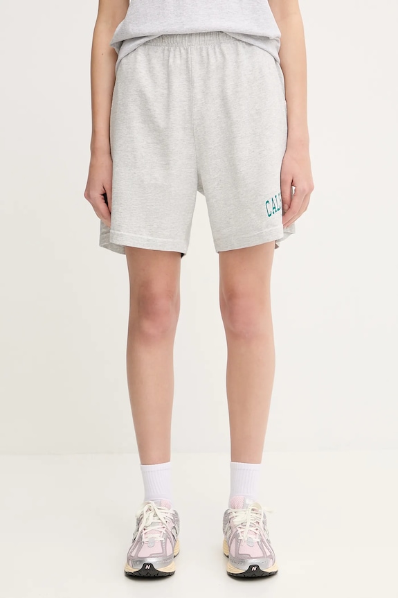 Sporty & Rich pantaloncini California Gym tessuto elasticizzato grigio SH039622501GY03