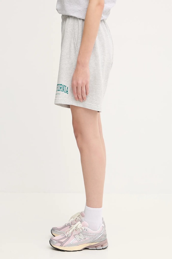 Sporty & Rich pantaloncini California Gym SH039622501GY03 grigio SS25
