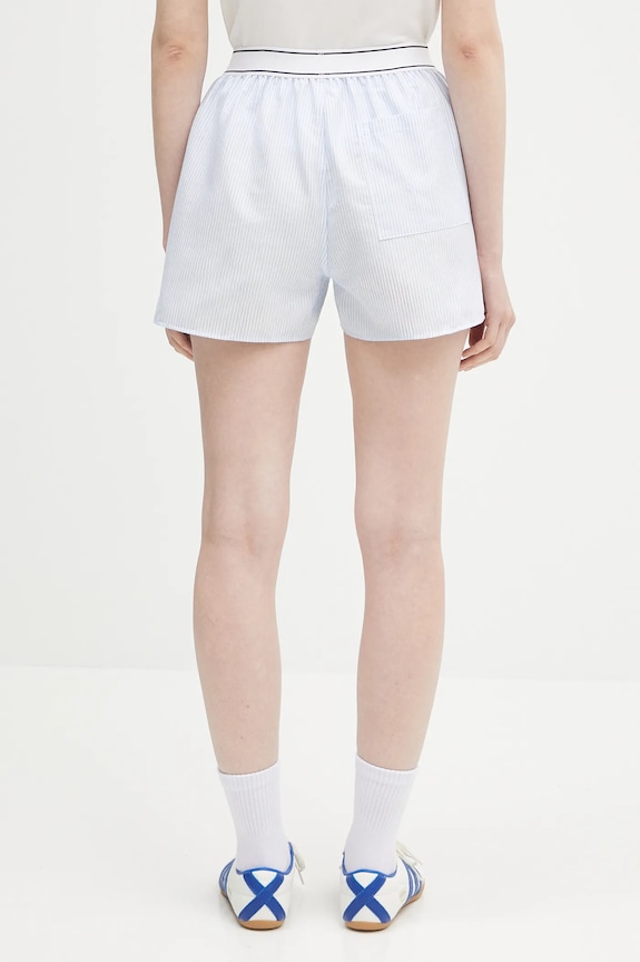 Odzież Sporty & Rich szorty bawełniane Serif Logo Oxford SH015620300ST03 niebieski