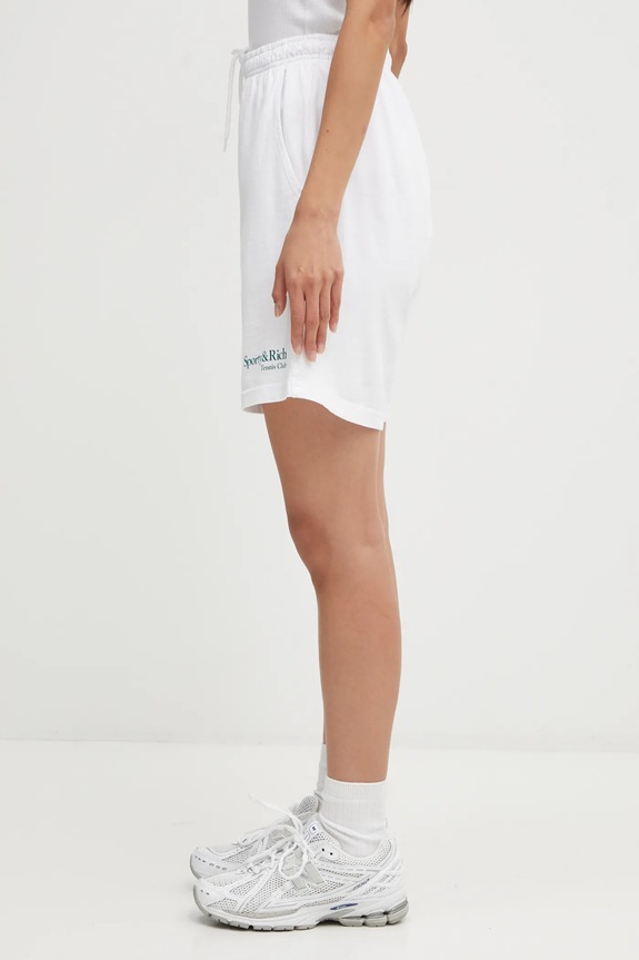 Bavlněné šortky Sporty & Rich Play Tennis Gym SH039621425WH01 bílá AW25