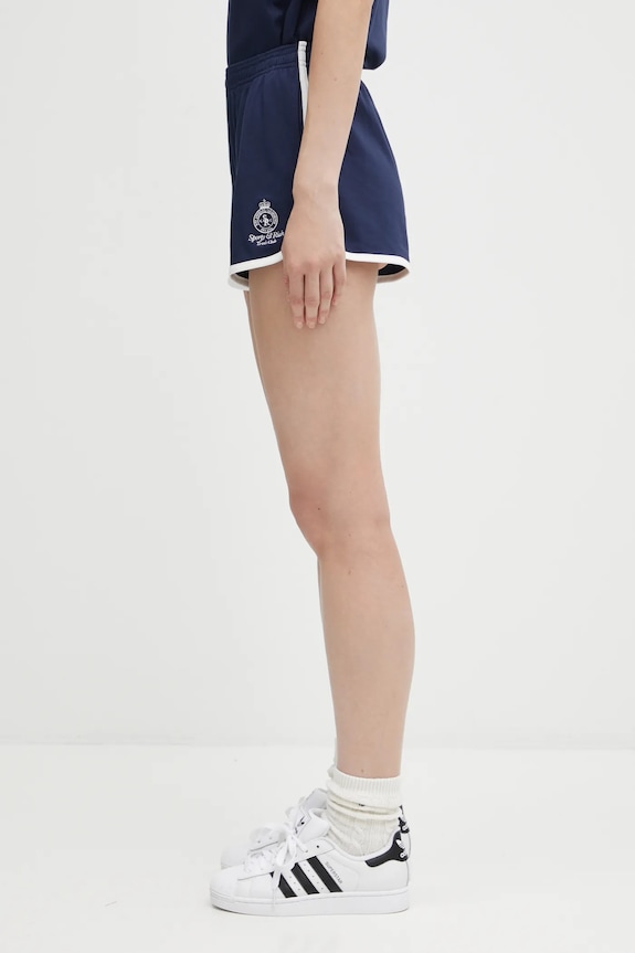 Sporty & Rich shorts Crown Tennis Pique SH050621304BL107 navy AW25