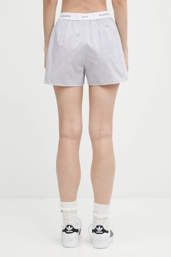 Clothing Sporty & Rich cotton shorts Yankees Serif SH004623631ST09 blue