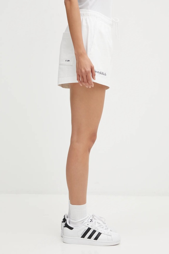 Bavlněné šortky Sporty & Rich Homerun Disco bílá SH037623632WH01