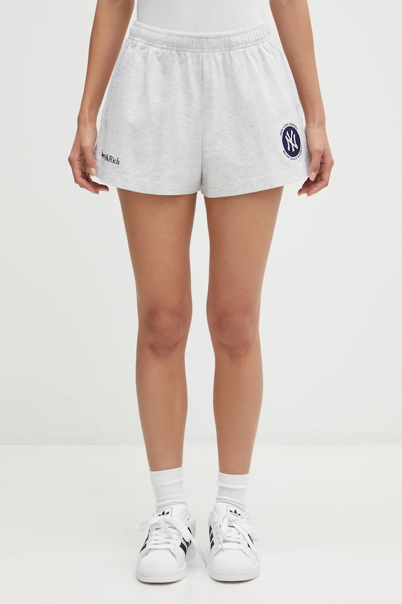 Bavlněné šortky Sporty & Rich Yankees Serif Disco bavlna šedá SH037623659GY03