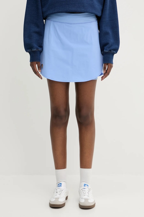 Fjallraven fustă Abisko Midsummer Skort casual albastru F84780