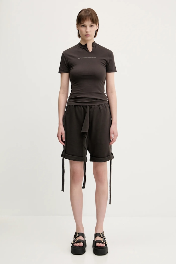 Ottolinger pantaloncini in cotone Otto Rolled Track 115.201615.02 marrone