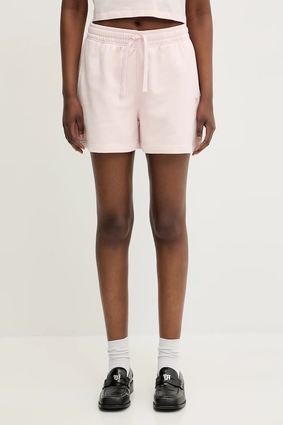 Bavlněné šortky Maison Kitsuné Baby Fox Patch Regular bavlna růžová MW01113KM0325