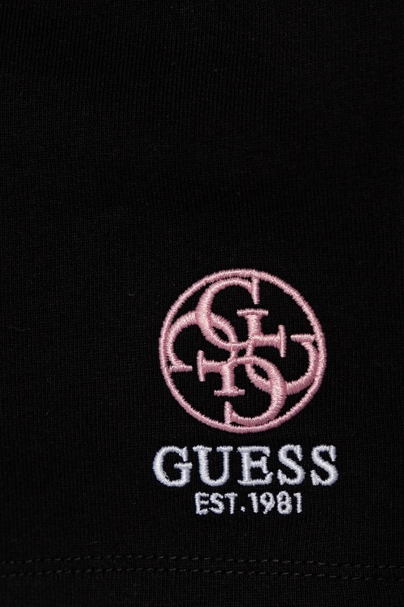 Fete Guess pantaloni scurți din bumbac pentru copii J5RD09.KAD74.PPYA negru