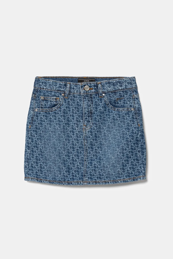 Детская джинсовая юбка Guess J5RD14.D45E0.PPYA тёмно-синий SS25