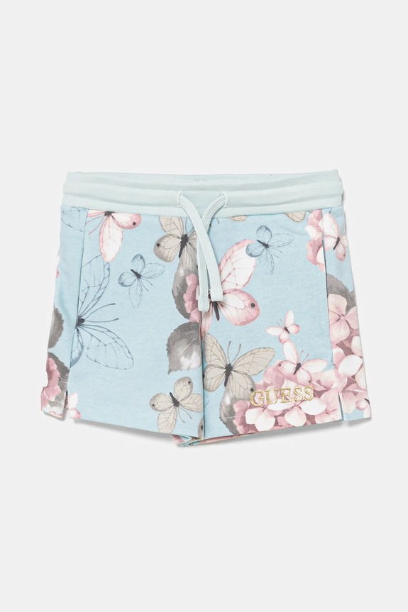 Detské bavlnené šortky Guess bavlna modrá K5RD08.KA6R4.PPYA