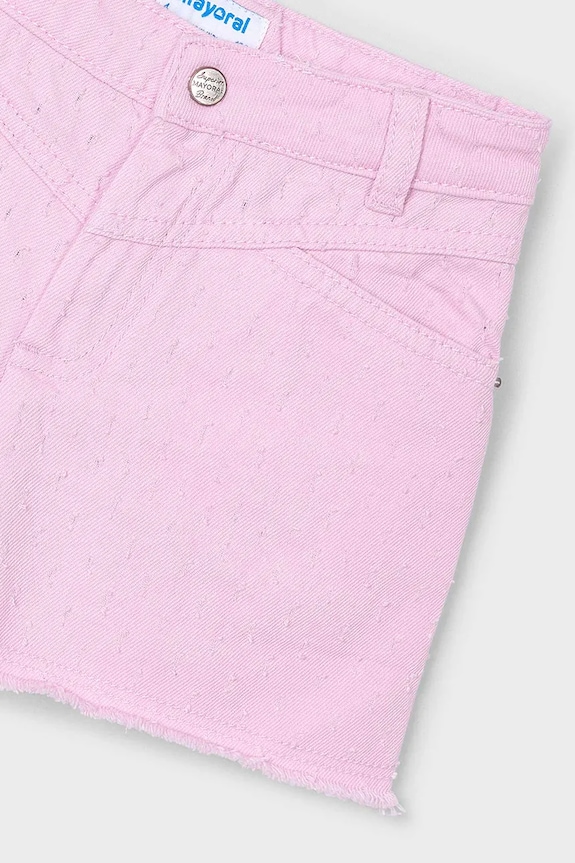Mayoral pantaloni scurți din bumbac pentru copii roz 3205.6J.Mini.PPYA