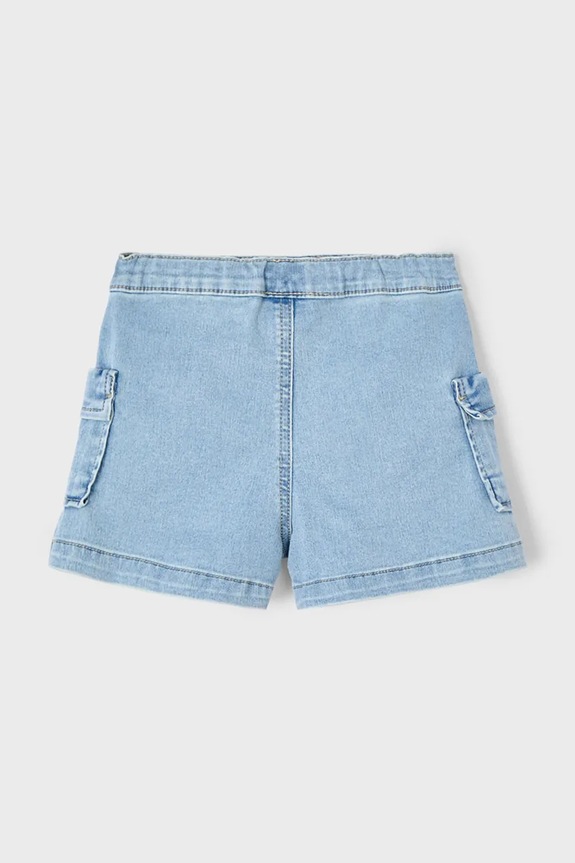 Fete Mayoral pantaloni scurti din denim pentru copii cargo 3207.6L.Mini.PPYA albastru