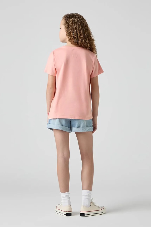Παιδικό σορτς τζιν Levi's MINI MOM SHORT W EMBROIDER 4EM218