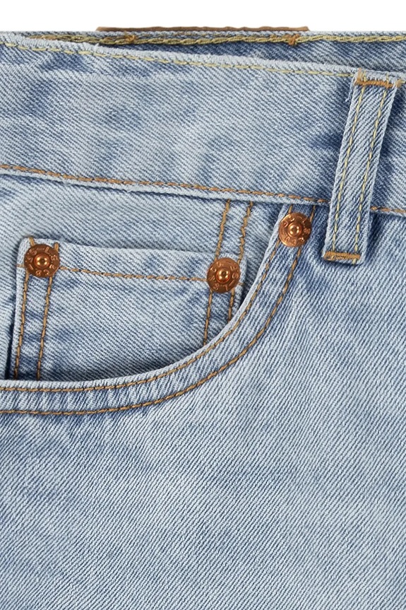 Παιδικό σορτς τζιν Levi's MINI MOM SHORT W EMBROIDER 4EM218 μπλε