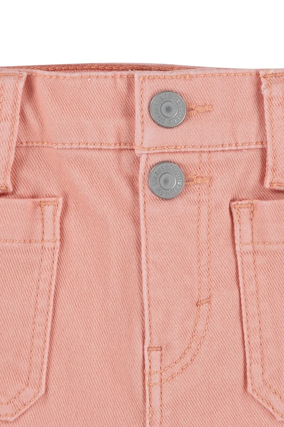 Levi's szorty bawełniane dziecięce DOUBLE SHANK SHORT pomarańczowy 4EM226