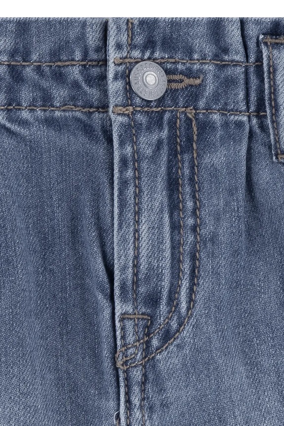 Levi's shorts in jeans bambino/a PLEAT PAPER BAG SHORT blu 1EM255