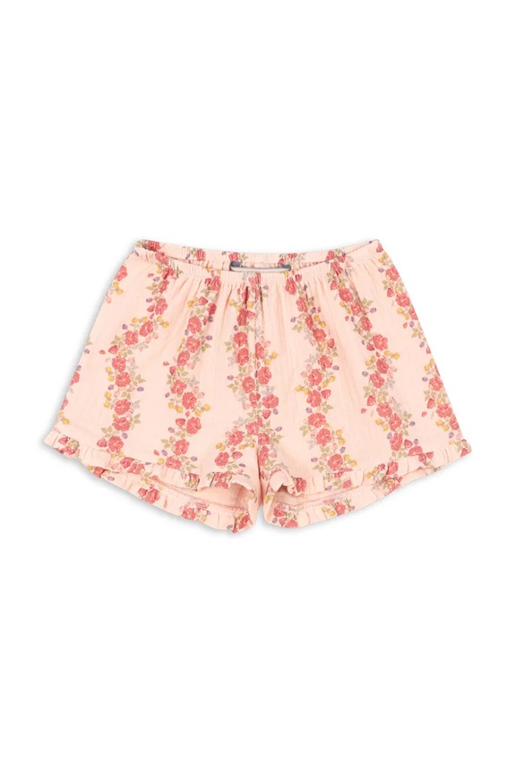 Konges Sløjd szorty bawełniane dziecięce COCO SHORTS GOTS KS102277 różowy SS25