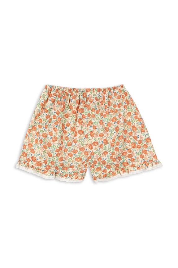 Lány Konges Sløjd gyerek pamut rövidnadrág VERBENA SHORTS GOTS KS102298 narancssárga