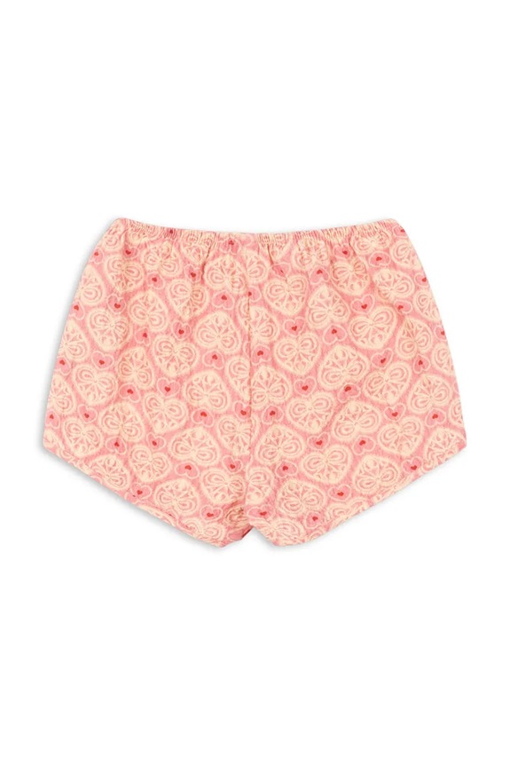 Dziewczynka Konges Sløjd szorty dziecięce AVA SHORTS GOTS KS102446 różowy