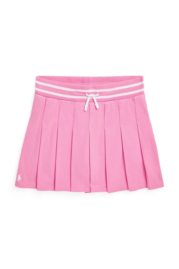 Polo Ralph Lauren spódnica bawełniana dziecięca 313965020001 różowy SS25