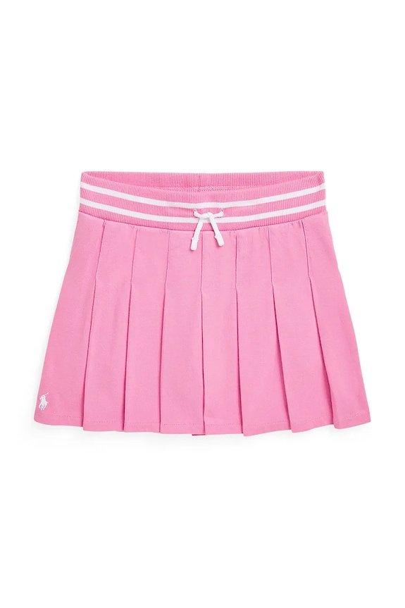 Polo Ralph Lauren spódnica bawełniana dziecięca 313965020001 różowy SS25