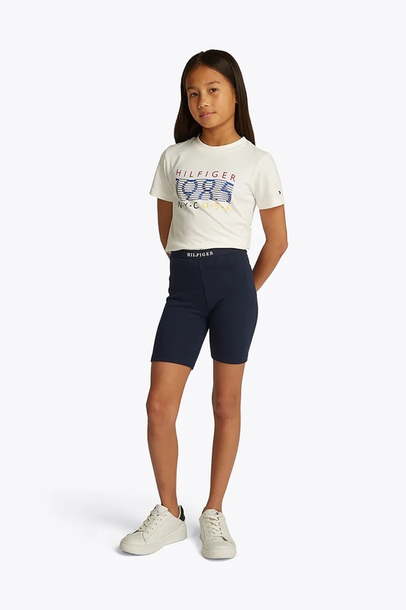Tommy Hilfiger pantaloni scurti copii casual bleumarin KG0KG08458.128.176.PPYA