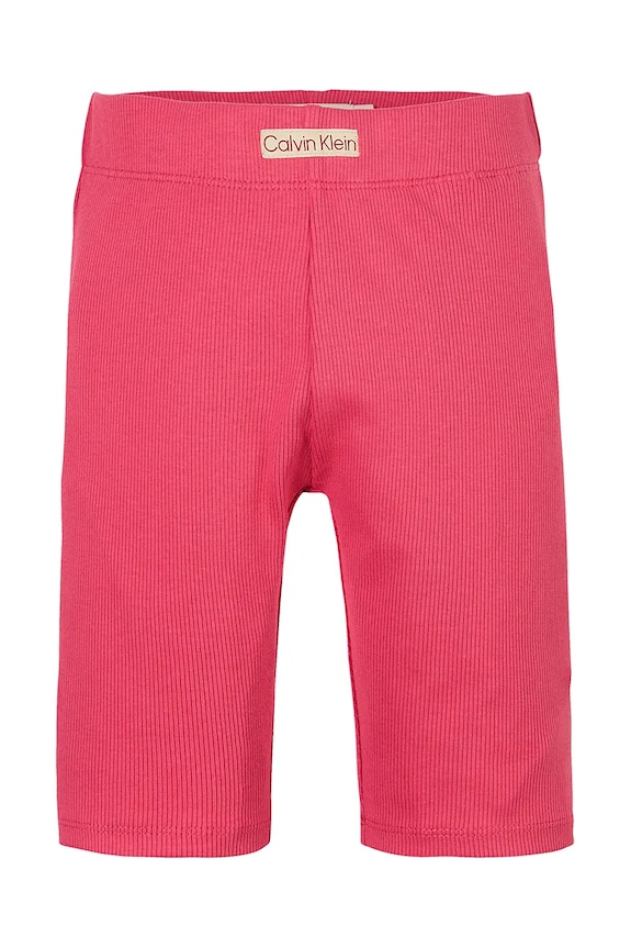 Detské krátke nohavice Calvin Klein Jeans IG0IG02885.128.176.PPYA ružová SS25