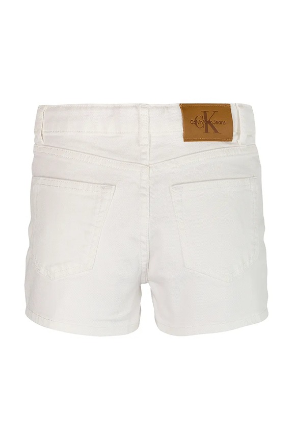 Deklice Otroške kratke hlače iz jeansa Calvin Klein Jeans IG0IG02889.128.176.PPYA bela