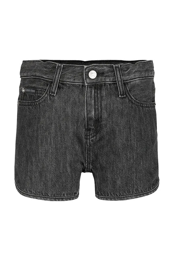Calvin Klein Jeans pantaloni scurti din denim pentru copii casual negru IG0IG02891.128.176.PPYA