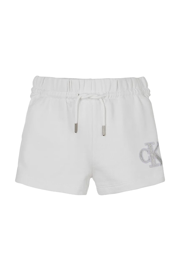 Calvin Klein Jeans gyerek pamut rövidnadrág IG0IG02959.128.176.PPYA fehér SS25