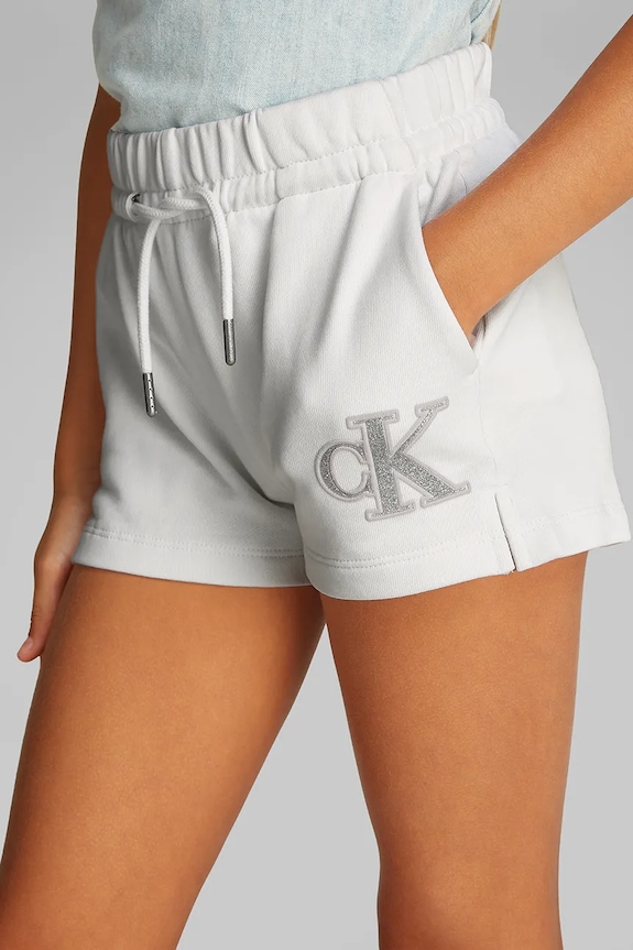 Calvin Klein Jeans gyerek pamut rövidnadrág IG0IG02959.128.176.PPYA fehér