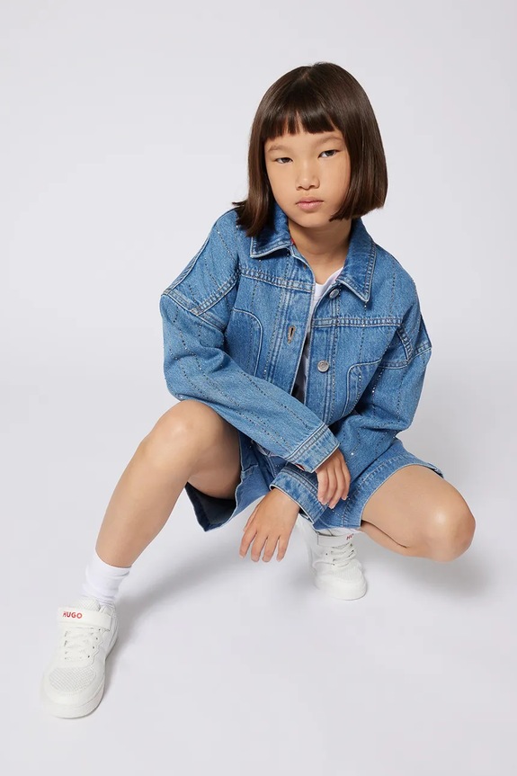 Otroške kratke hlače iz jeansa HUGO G00406.114.150