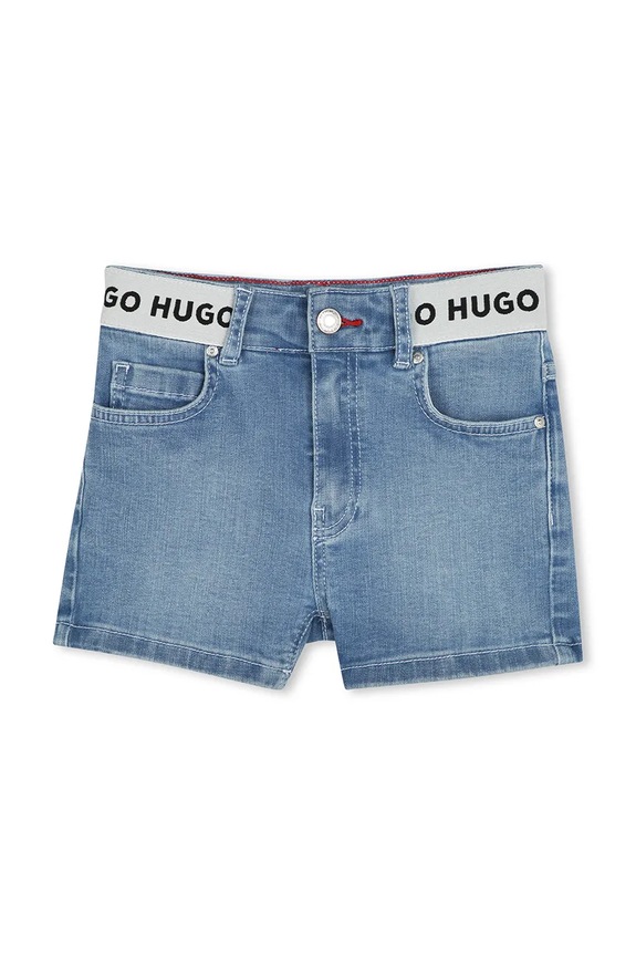 HUGO gyerek farmer rövidnadrág G00407.162.174 kék SS25