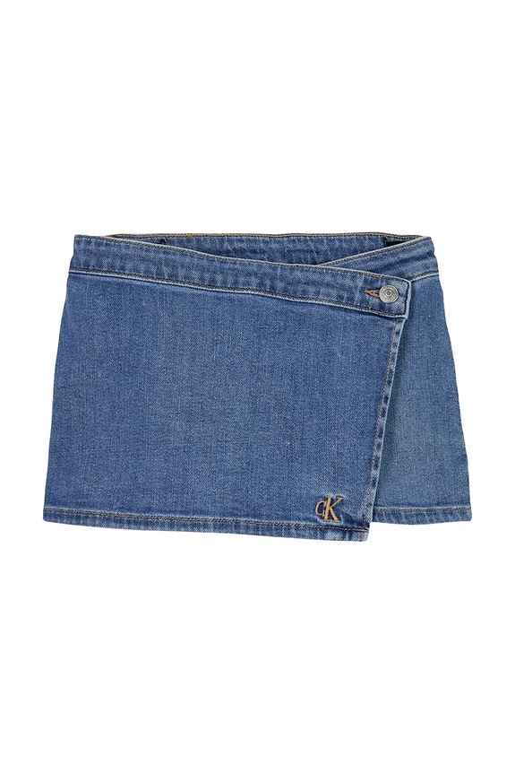 Detské rifľové krátke nohavice Calvin Klein Jeans IG0IG02887.PPYA modrá SS25