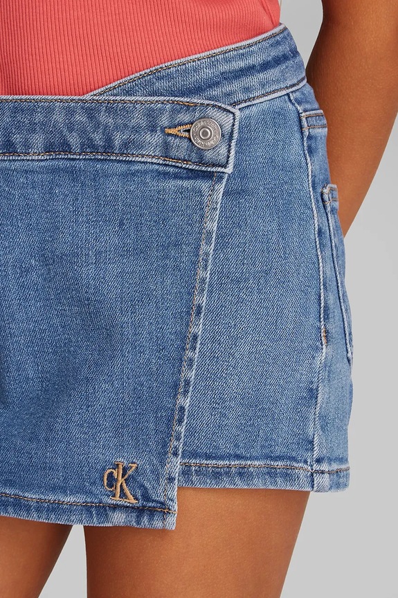 Detské rifľové krátke nohavice Calvin Klein Jeans IG0IG02887.PPYA modrá