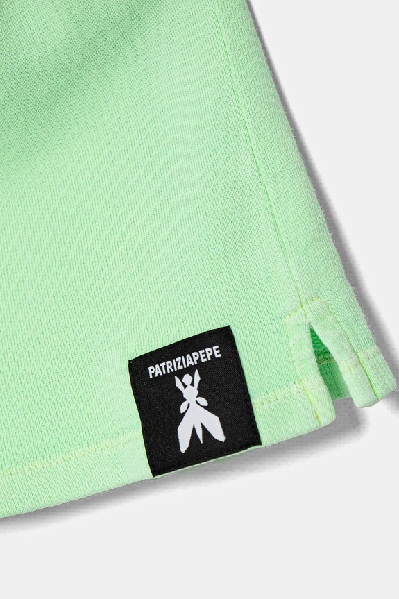 Deklice Otroške bombažne kratke hlače Patrizia Pepe G604 7P0346.J259 zelena