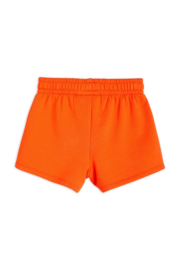 Otroške bombažne kratke hlače Mini Rodini Note 2523011042 oranžna SS25