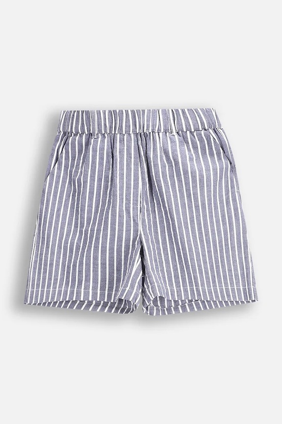 Coccodrillo pantaloni scurți din bumbac WC5119501HGJ albastru SS25