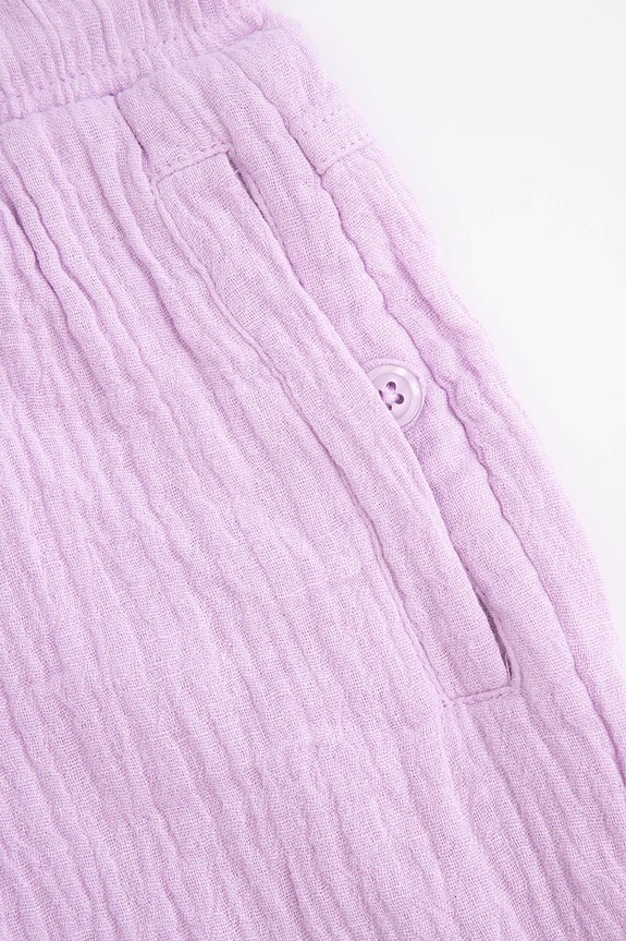 Παιδικό βαμβακερό σορτς Coccodrillo WC5119401IGK μωβ