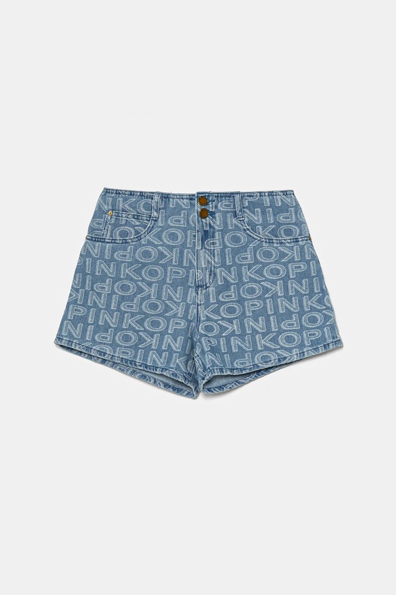 Pinko pantaloni scurti din denim pentru copii casual albastru KFBE002.C.DF015
