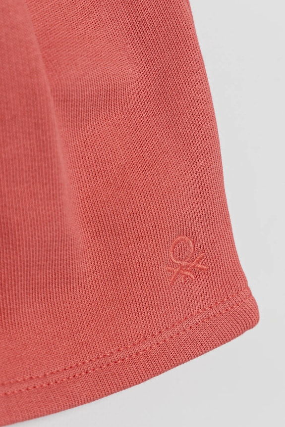 DÍVKA Dětské bavlněné šortky United Colors of Benetton 3J70G901R.P.Seasonal růžová
