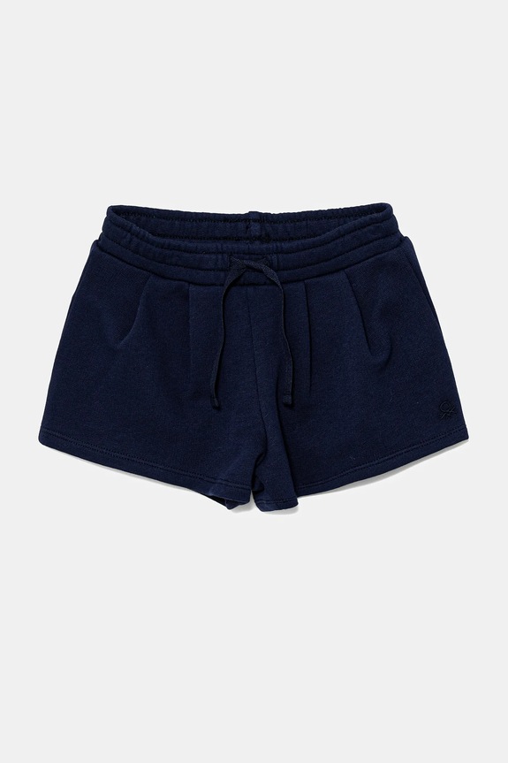 Otroške bombažne kratke hlače United Colors of Benetton Pletenina mornarsko modra 3J70G901R.P.Seasonal