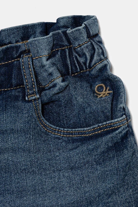 Fete United Colors of Benetton pantaloni scurti din denim pentru copii 4PORG902H.P.Seasonal albastru