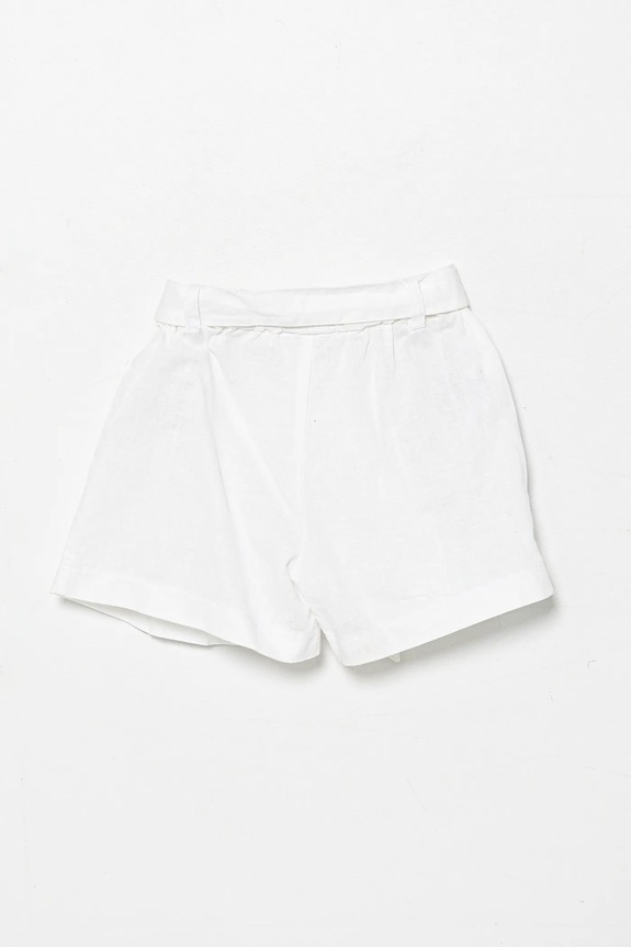 Dětské plátěné šortky United Colors of Benetton 43WBG902G.P.Seasonal bílá SS25