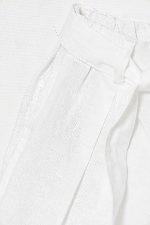 DÍVKA Dětské plátěné šortky United Colors of Benetton 43WBG902G.P.Seasonal bílá