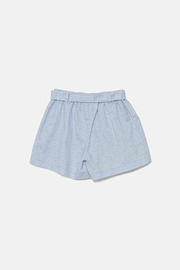 Dětské plátěné šortky United Colors of Benetton 43WBG902G.P.Seasonal modrá SS25