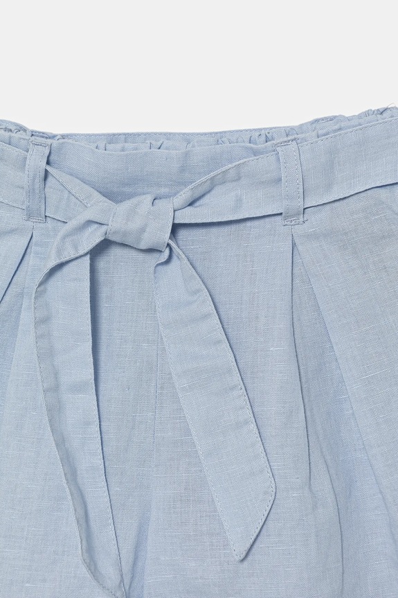 DÍVKA Dětské plátěné šortky United Colors of Benetton 43WBG902G.P.Seasonal modrá