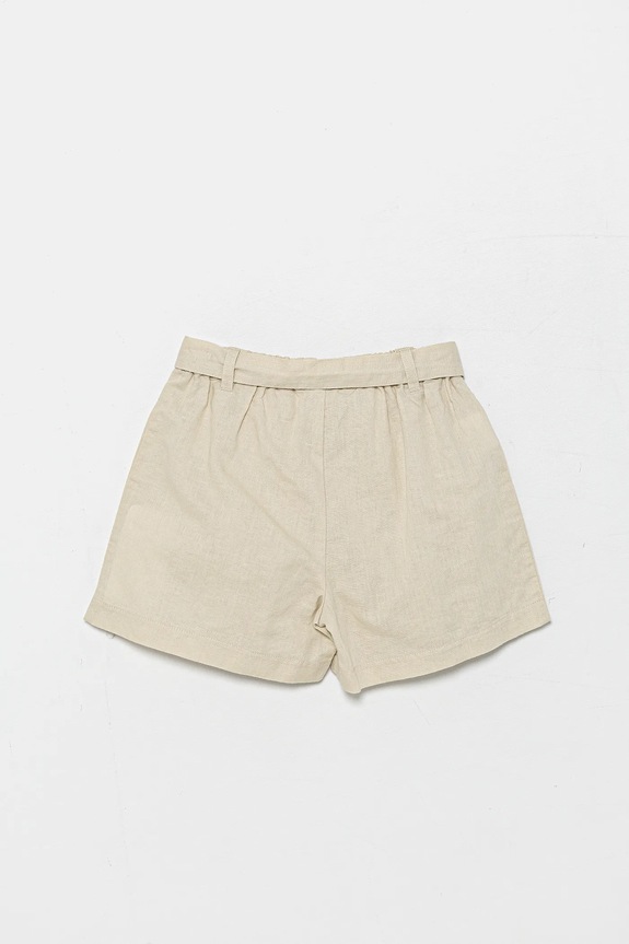 Dětské plátěné šortky United Colors of Benetton 43WBG902G.P.Seasonal béžová SS25